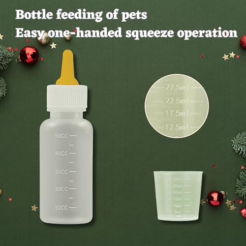 HATELIPET Kitten bottle, Kitten Nursing Bottle Syringes, Feeding Kit for Kittens Puppies, Medicine Dropper, Pacifier made of food grade silicone in many sizes, Safely stored in a sturdy carrying case. - Image 7