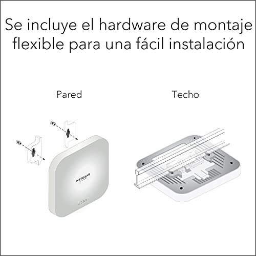 NETGEAR-WAX620-Punto-de-Acceso-WiFi-6-con-Velocidad-AX3600-de-Doble-Banda-hasta-256-Dispositivos-1-Puerto-LAN-Ethernet-25G-80211ax-Gestion-Remota-Insight-PoE-Blanco