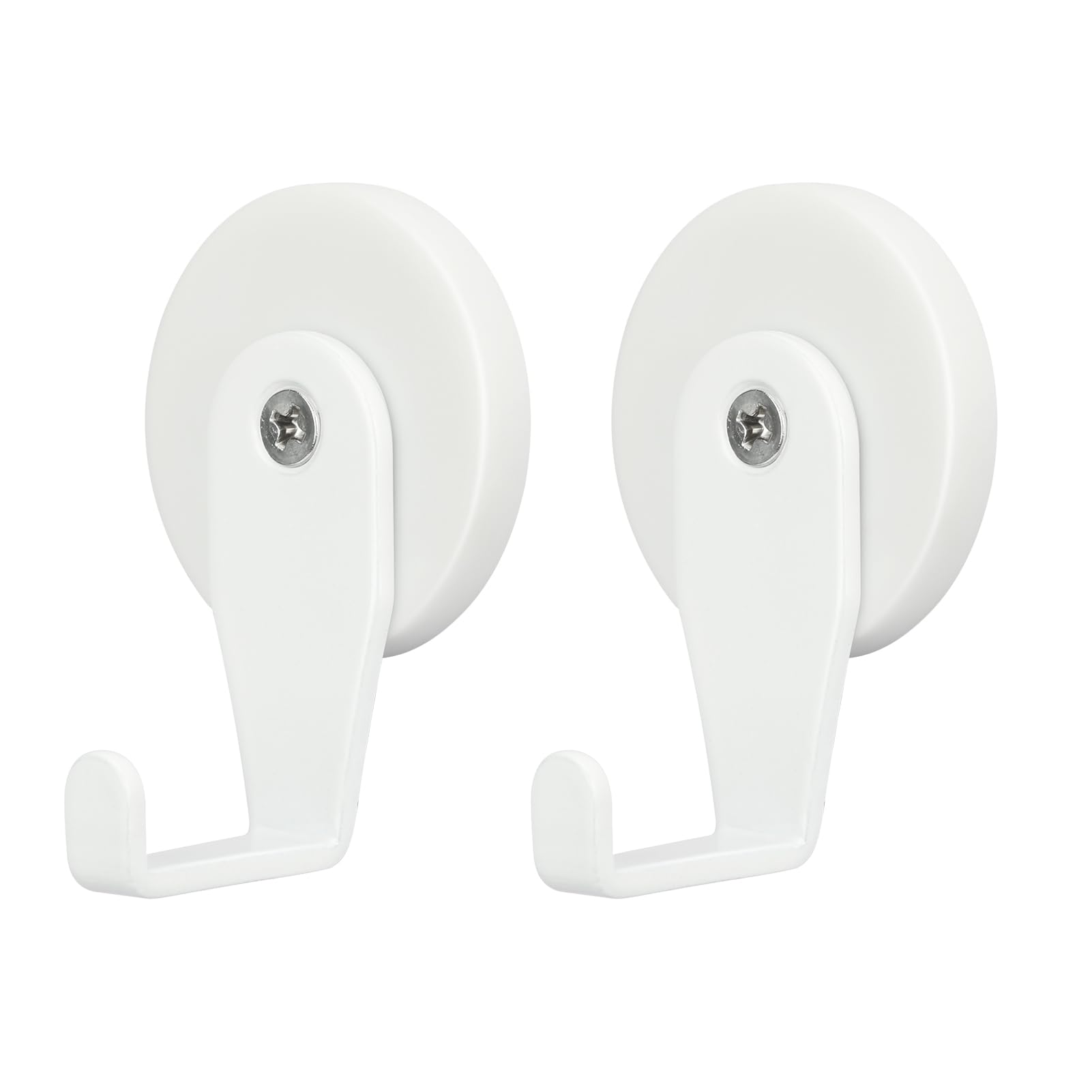 FYY Magnetic Wreath Hanger - 2 Pack Heavy Duty Magnets with Hook for Refrigerator, Christmas Decoration Magnetic Hooks for Metal Front Door, Cruise