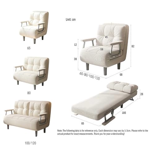 Sofá cama convertible 3 en 1 con diseño que ahorra espacio y cojín incluido 3