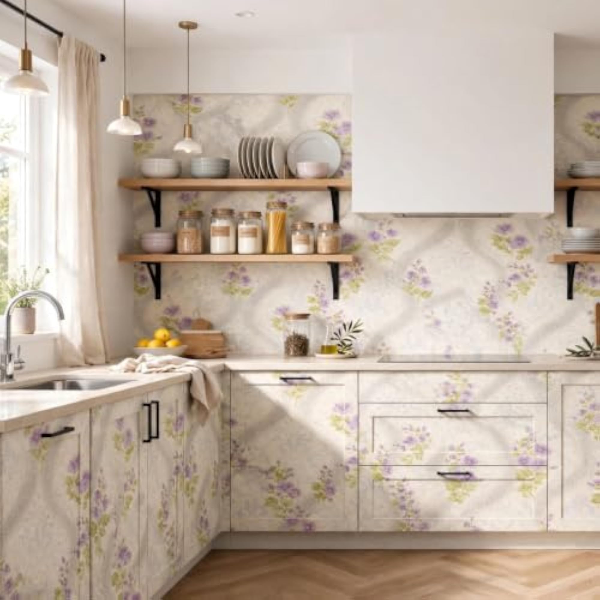 Peel and Stick Self Adhesive Wallpaper, Waterproof Vinyl Sheet
