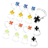 TRMF 15 Stück Kieselgel Nasenklammer Taucher Nasenklammer Silikon Nasenschutz Bunte Nasenklammer Erwachsene und Kinder - Perfektes Set für das Training