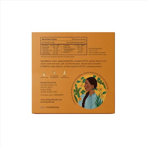 Image of Soft Spot Vegan Cheddar Cheese- 200 gm