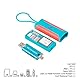 JJC Speicherkarten-Hülle mit USB 3.0 Multifunktions-Kartenleser, schlank, tragbar, Reisehalter, Aufbewahrung für 1 SD + 2 TF + 1 Nano-SIM-Karte (Blau & Pink)