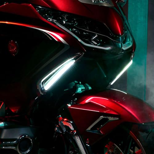 FWXEOZ Motorcycle Front Brake LED Light NAV Turn Signal Lights Front Fork Mounted Led Lamp for Honda Goldwing GL 1800 GL1800 F6B 2018-UP 2019 2020 (Silver) by FWXEOZ - Image 5