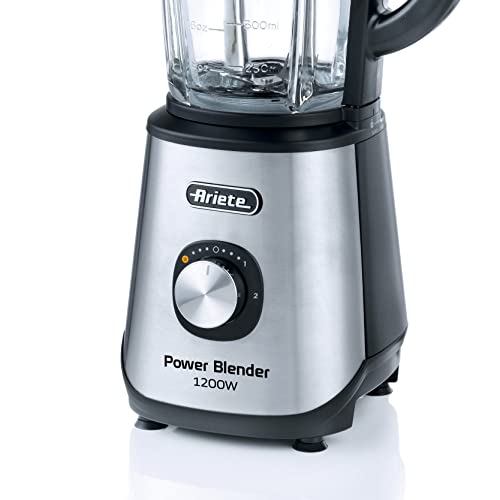 Ariete 579 Power Blender 1200W, Frullatore, 1200W, 4 lame in acciaio inox, 2 velocità + Funzione Pulse, Capacità 1,5 L, Piedini antiscivolo, Coperchio 1 Ariete 579 Power Blender 1200W, Frullatore, 1200W, 4 lame in acciaio inox, 2 velocità + Funzione Pulse, Capacità 1,5 L, Piedini antiscivolo, Coperchio