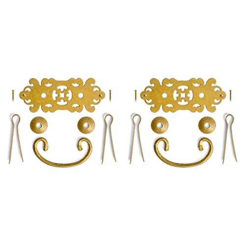 HP Scattered Pearl Brass Pulls, 2-Pack, 4 in by Hardware Philosophy - Used condition - Image 7