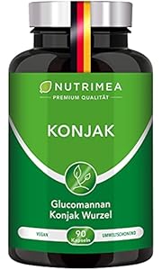Nutrimea Glucomannan 95% Konjak Kapseln 90 Stück