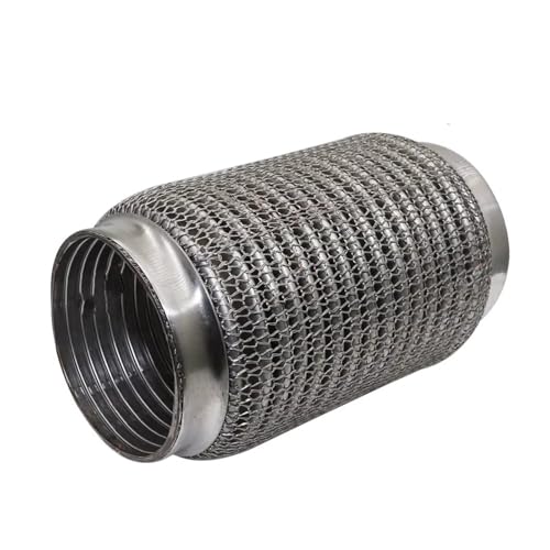 Tuyau d'échappement télescopique flexible inox 76mm-165mm pour silencieux auto