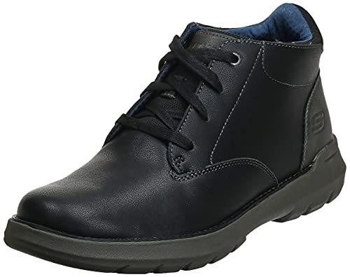 Skechers Men's DOVENO-MOLENS LACE UP Boot Hiking, Black, 11 Medium US
