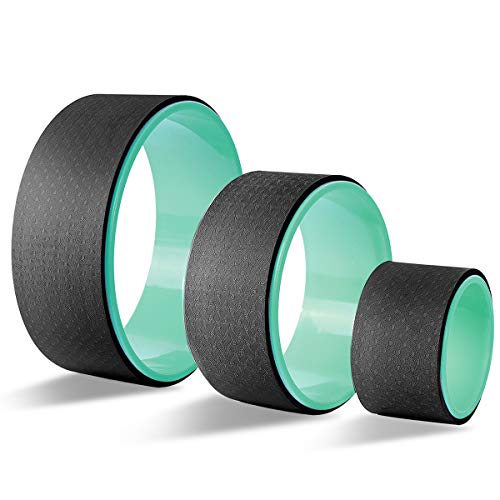 BOKALAKA Yoga Wheel Set 3 Pack,ABS Yoga Wheel Back Wheel TPE Non-Slip Yoga Roller Wheel, Yoga Wheel for Back Pain Ain Relief and Improving Backbends Flexibility Training (Green) BOKALAKA Yoga Wheel Set 3 Pack,ABS Yoga Wheel Back Wheel TPE Non-Slip Yoga Roller Wheel, Yoga Wheel for Back Pain Ain Relief and Improving Backbends Flexibility Training (Green)