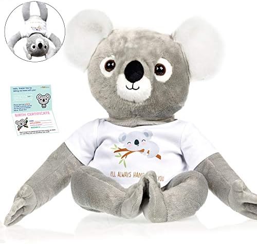 infloatables Stuffed Koala Bear - The Original Large Koala Plush Toy with 'I'll Always Hang with You' Removable T-Shirt - 11 Inch Giant Stuffed Animal Koala - Cuddly Birthday Gift