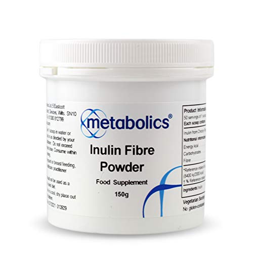 Inulin Fibre Powder- 150g Pot- from Chicory Root with No Added Ingredients Made in The UK