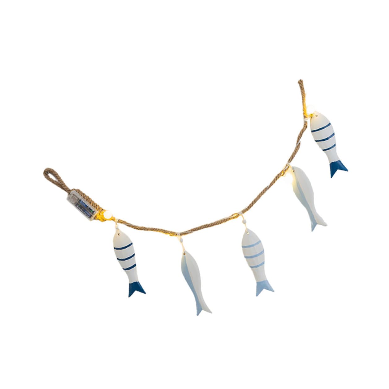 Pendentif mural LED poisson déco porte entrée maison