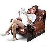 【Confort ergonomique】‌Conçu avec un design ergonomique qui épouse les contours du corps, ce fauteuil club offre un soutien complet à votre corps fatigué après une longue journée de travail. Le coussin d'assise épais offre un soutien à la fois moelleux et résistant, vous invitant à vous y enfoncer et à vous détendre complètement. Il soulage efficacement la pression sur votre dos et votre taille, élevant le confort à de nouveaux sommets.