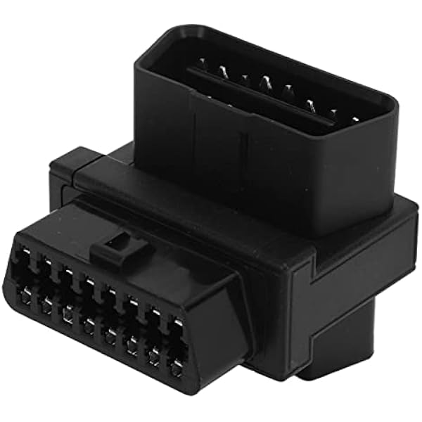 KIMISS Adapter OBD2, Rozgałęźnik Kabla OBD 16-pinowy Adapter Męski na 2 żeńskie Adapter ABS 1 do 2 Adapter Separatora OBD Złącze Rozgałęźnika OBD do Przedłużacza Diagnostycznego