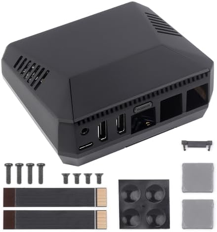 Waveshare Argon ONE Aluminum Alloy Case, Compatible with Raspberry Pi 5, with M.2 Expansion Slot