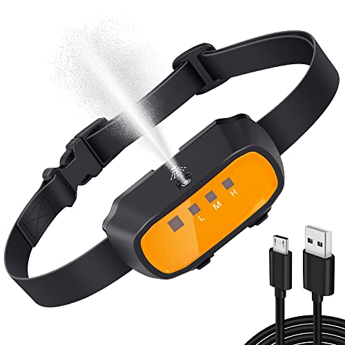 Citronella Dog Collar, Auto Spray Citronella Bark Bollar with 3 Spray