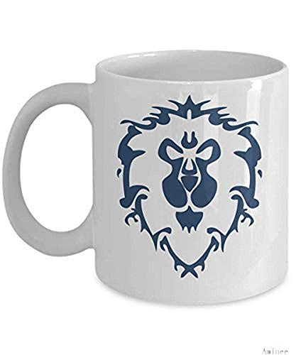 ELETINA Taza de café de 325 ml, tazas reutilizables World of Warcraft Alliance - Horde Alliance (blanco) - World of Warcraft - Taza de la Alianza de la Horda World of Warcraft - Wor Best Mug Gifts ELETINA Taza de café de 325 ml, tazas reutilizables World of Warcraft Alliance - Horde Alliance (blanco) - World of Warcraft - Taza de la Alianza de la Horda World of Warcraft - Wor Best Mug Gifts