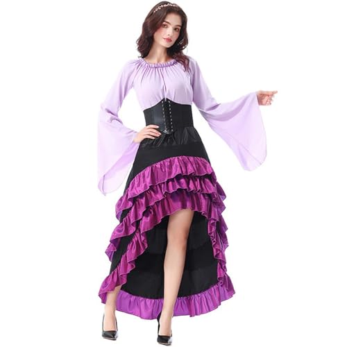 Dirndl pour femme respirant et facile d'entretien avec corset cintré à l'avant