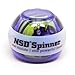 Auto-Start NSD Rainbow Lit Spinner Gyro Ball – Up to 15,000 RPM Premium hand strengthener and wrist exerciser for grip strength training, forearm workout, and pain relief; durable and portable