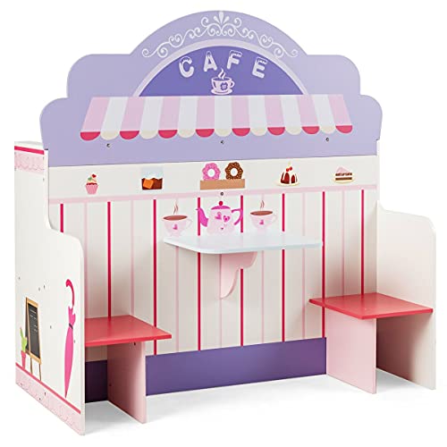2 in 1 Kinderküche und Restaurant doppelseitiges Rollenspiel Set Spielküche HUIJK