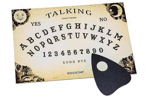 WICCSTAR Tabuleiro Ouija com Planchette e instruções caça espírito