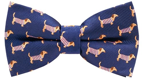 Carahere Boys Bow Ties Handmade Adjustable Pre-Tied Pattern Bow Ties For Kids Brown Orange cover