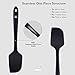 Silicone Spatula Heat Resistant Kitchen Spatulas for Non Stick Cooking and Baking, Seamless One Piece, Flexible Spatula, Dishwasher Safe, Rubber Spatula Set of 6