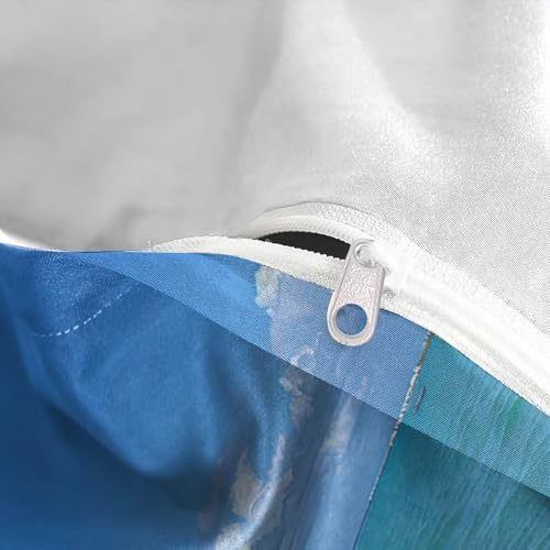 Housse de couette plage 3D en microfibre douce pour lit simple enfant - 8