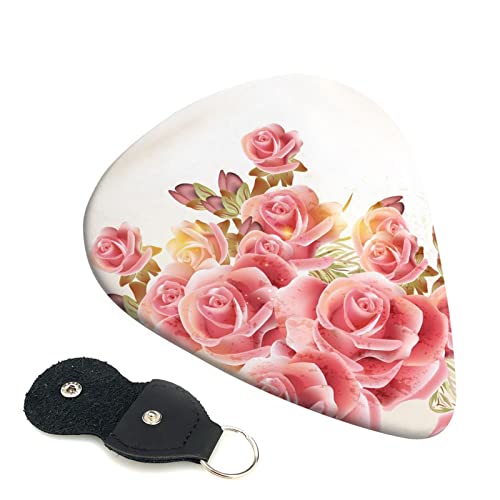 Ensemble de 6 médiators de guitare Pink Rose Blossom pour guitare acoustique, guitare électrique, basse, ukulélé – fin… - Les Beatles, Paul McCartney, John Lennon, RIngo Starr, George Harrison Ensemble de 6 médiators de guitare Pink Rose Blossom pour guitare acoustique, guitare électrique, basse, ukulélé - fin…