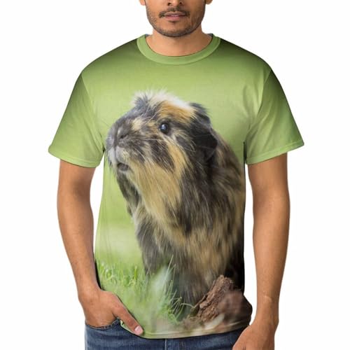 T-Shirt Cochon d'Inde Homme - Col Rond et Manches Courtes