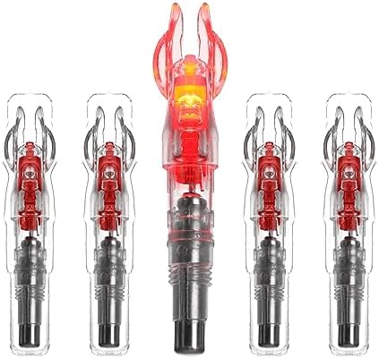 Letszhu 5 PCS Archery Nocks Lighted Nocks .244 inch/6.20mm Inner Diameter for Target Shooting Hunting Letszhu 5 PCS Archery Nocks Lighted Nocks .244 inch/6.20mm Inner Diameter for Target Shooting Hunting