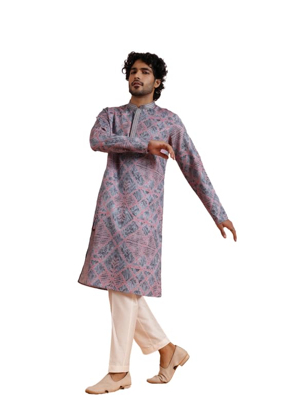 Kurta Costume Homme Ethnique Mariage Imprimé KISAH Vêtement Traditionnel Chic