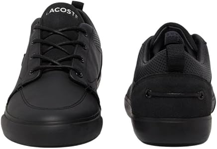 Amazon.com | Lacoste Men's Bayliss Sneaker, Black, 7 | Fashion