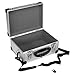 anndora Werkzeugkoffer 70106 Aluminium Rahmen Koffer - Werkzeugkiste 32,5 x 23,5 x 17,5 cm mit Neopren Auskleidung und Tragegurt - Silber