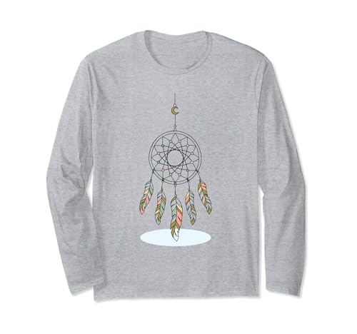Dream Catcher Feather Bohemian Indian Folk Art Gifts Maglia a Manica