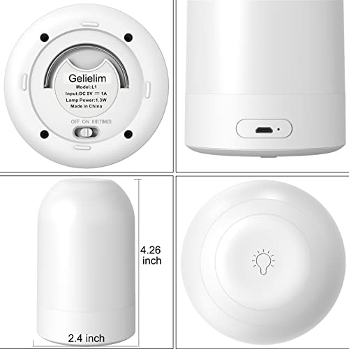 G Keni Night Light For Kids, Nursery Night Light For Babies, 7 Colors Changing & 1 Hour Timer, Led Touch Lamp, Rechargeable Battery Night Lights, Dimming, For Breastfeeding, Diaper Change, Sleep Aid #TOP6