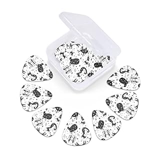 Witch’s Cat Lot de 12 médiators fins et épais pour guitares acoustiques électriques et basses Motif sans couture - Les Beatles, Paul McCartney, John Lennon, RIngo Starr, George Harrison Witch's Cat Lot de 12 médiators fins et épais pour guitares acoustiques électriques et basses Motif sans couture – Image 6