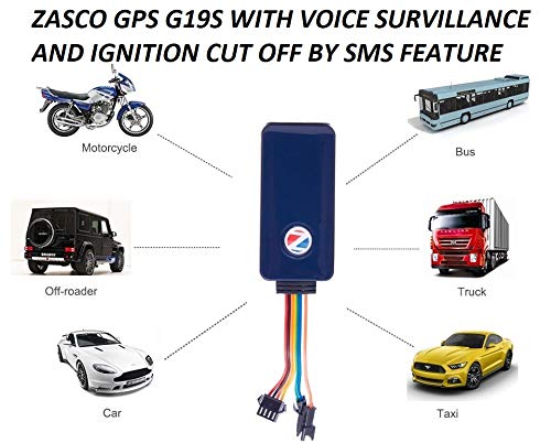 ZASCO GPS G19S Tracker for Car Truck Bus with Battery Inside and Remote Lock Unlock Vehicle Function GPS Device(aurorized Seller for Orginal ZASCO Product : ss-Trade-Zone)