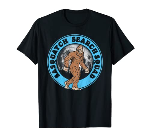 Sasquatch search company squad full moon bigfoot believer t-shirt