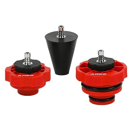 ARES 18069 – 3-Piece Power Steering Adapter Kit – Adapters for Manual Vacuum Pumps Easily Purge Air from Power Steering System on Most Standard Vehicles