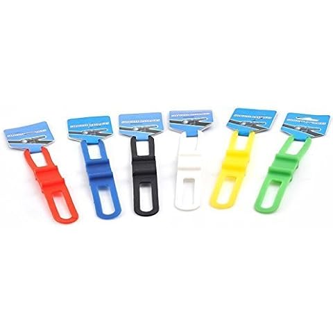 WZYuan Bike Bicycle Cycling Silicone Band Flashlight Phone Elastic Strap Flash Light Tie Ribbon Mount Holder (Pack of 6) Cover