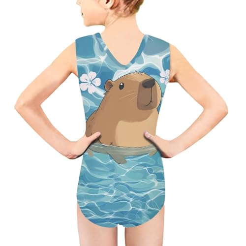 Image of Girls' Swimwear for 3-14 Cartoon Bathing Suit Girl Swimsuit Gym Leotard