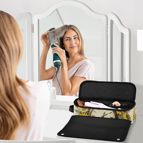 Bolsa de Viaje para Herramientas de Cabello con Almohadilla Resistente al Calor para Plancha, Alisadores, Rizos - Accesorio de Viaje Portátil miniatura 6