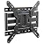 MOUNTUP Ultra Slim Full Motion TV Wall Mount, 1.3" Thin Low Profile TV Bracket for 26-60" LED OLED QLED TVs,Smooth Swivel Tilt Extension,Max Vesa 400x400mm,Up to 88lbs,Fits Single 12" 16" Studs,MU0062