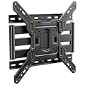 MOUNTUP Ultra Slim Full Motion TV Wall Mount, 1.3" Thin Low Profile TV Bracket for 26-60" LED OLED QLED TVs,Smooth Swivel Tilt Extension,Max Vesa 400x400mm,Up to 88lbs,Fits Single 12" 16" Studs,MU0062
