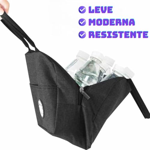 Bolsa Termica Marmita Feminina Com Alça Lancheira Marmiteira Academia Dieta Trabalho Passeios Escola