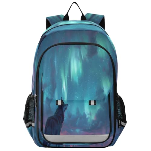 Sac à dos de voyage et école loup solitaire taille unique fille garçon