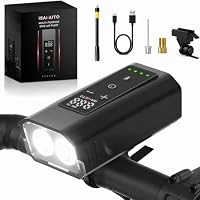 ISAMUTO Mini Electric Bike Pump with LED Light